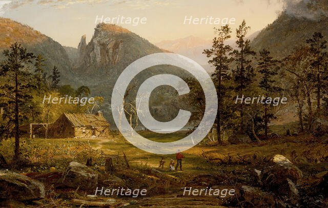 Pioneer's Home, Eagle Cliff, White Mountains, 1859. Creator: Jasper Francis Cropsey.