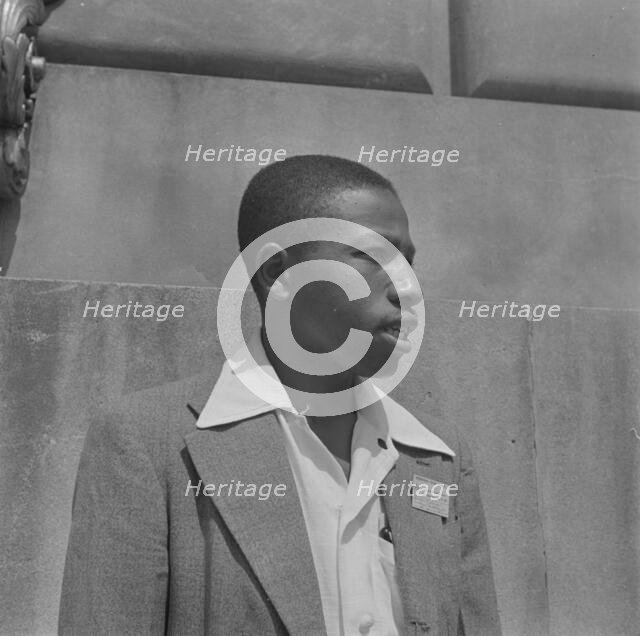 International student assembly, Washington, D.C, 1942. Creator: Gordon Parks.