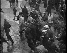 Fascists and Anti-fascist Protestors Fighting, 1930s. Creator: British Pathe Ltd.