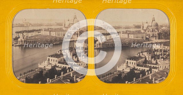 S.Maria della Salute, dogana e giudecca, giard Reale, 1860s. Creator: Charles Gaudin.