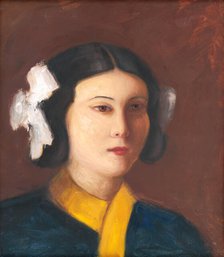 Portrait of Miss Vicková, around 1930. Creator: Stefan Straka.