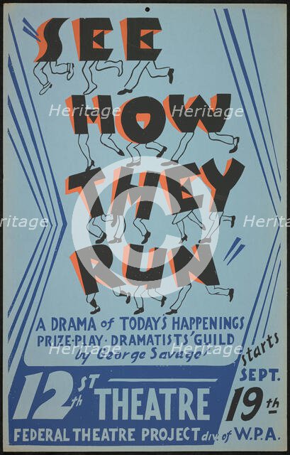 See How They Run, Oakland, 1938. Creator: Unknown.