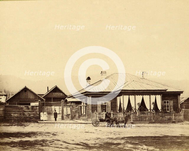 Warden's House at the Nizhniaia Kara Hard Labor Mining Works, 1891. Creator: Aleksei Kuznetsov.