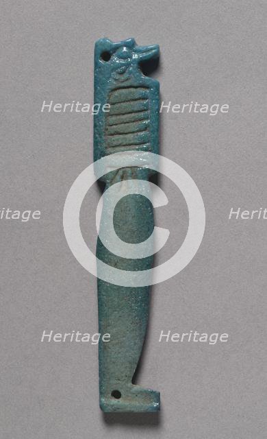 Son of Horus Amulet, 664-525 BC. Creator: Unknown.