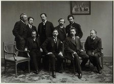 Members of the Literary Group Sreda (Wednesday), 1910. Artist: Anonymous  