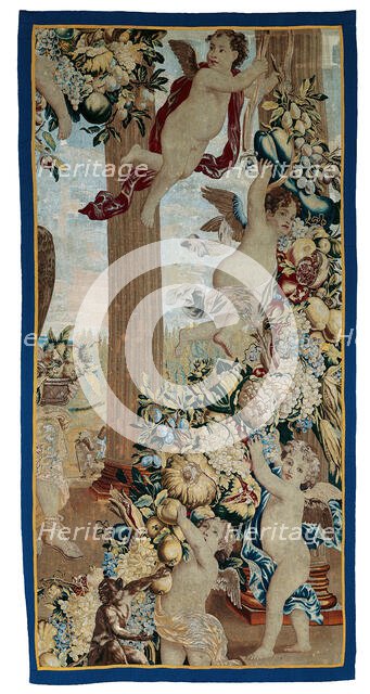 September and October From The Twelve Months of the Year (Fragment), Brussels, After 1675. Creator: Unknown.