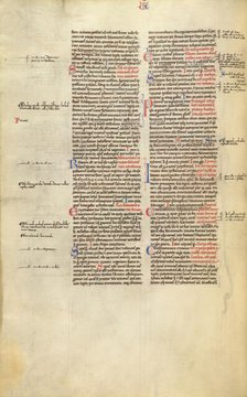 Text Page; Decretum, about 1170-1180. Creator: Unknown.