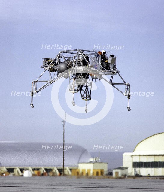 Lunar Landing Research Vehicle in Flight, California, USA, 1964.  Creator: NASA.