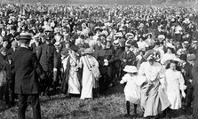 Crowds in Hyde Park on Women's Sunday, 21st June 1908. Artist: Unknown