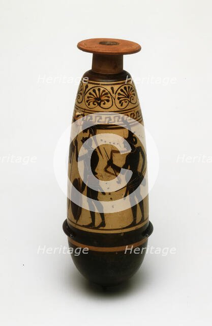 Alabastron (Container for Scented Oil), about 500-480 BCE. Creator: Diosphos Painter.