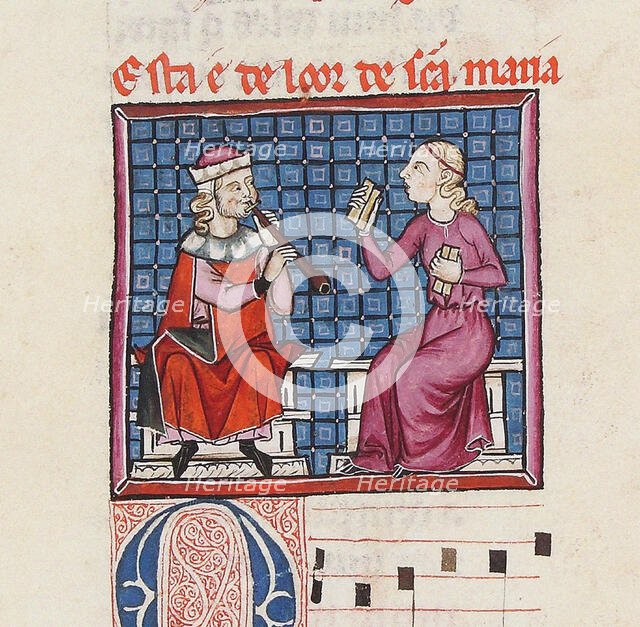 Illustration from the codex of the Cantigas de Santa Maria, c. 1280. Creator: Anonymous.