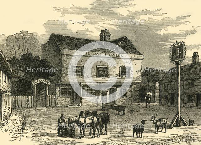 'The "Castle" Tavern, Kentish Town Road, in 1800', (c1876). Creator: Unknown.