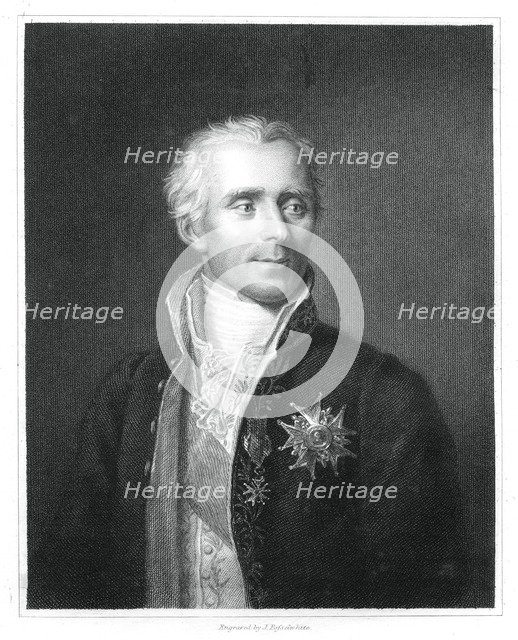 Pierre Simon Laplace, French mathematician and astronomer, (1833).Artist: J Posselwhite