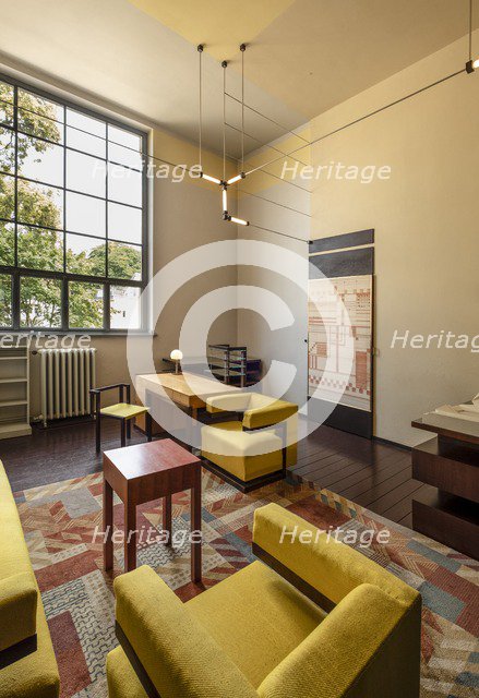 Walter Gropius' office, 1924. Main building, Bauhaus-University Weimar (1904-1911), Germany, 2018.   Artist: Alan John Ainsworth.
