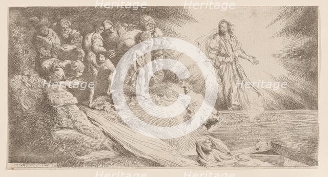 Resurrection of Lazarus, 1645. Creator: Salvatore Castiglione.