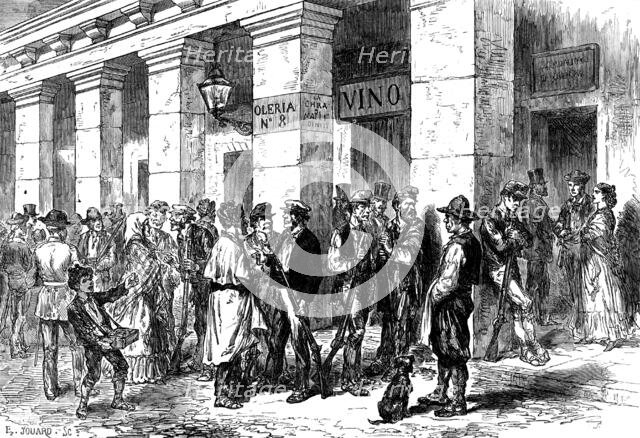 Sketches in Spain: a Federal Republican Guard, Madrid, 1873. Creator: E. Jouard.