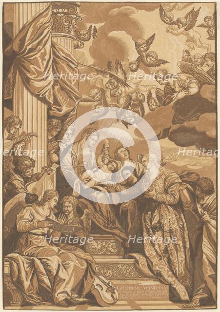 Mystic Marriage of St. Catherine, 1740. Creator: John Baptist Jackson.