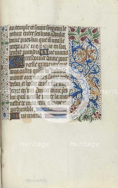Book of Hours (Use of Rouen): fol. 149r, c. 1470. Creator: Master of the Geneva Latini (French, active Rouen, 1460-80).