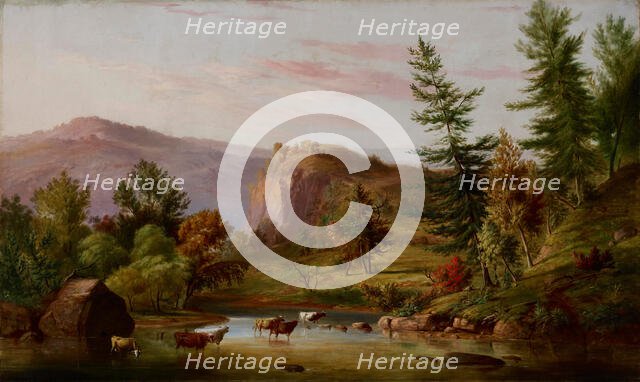 Brook in Summer, 1850s-1860s. Creator: Jacob Cox.