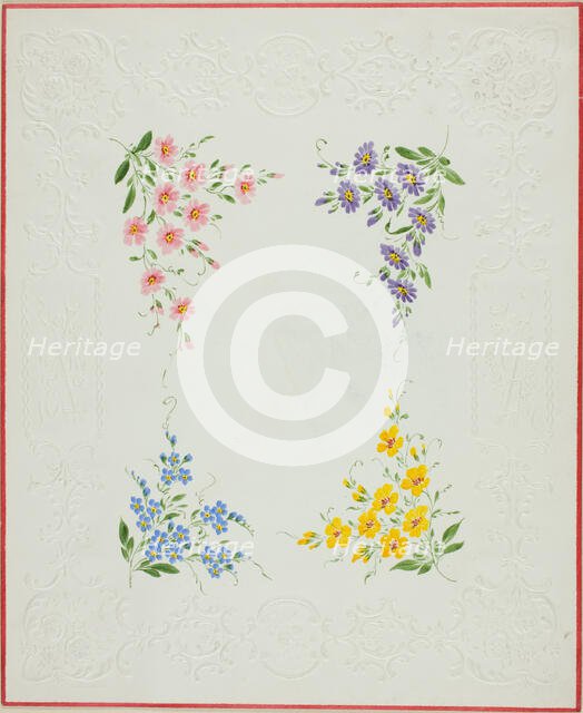 Valentine envelope, c. 1850. Creator: George Kershaw.