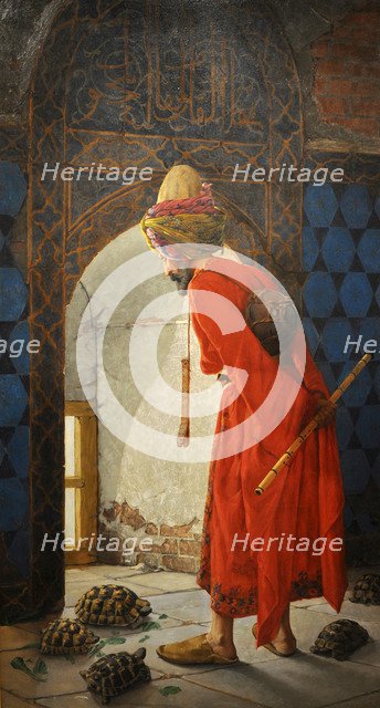 The Tortoise Trainer, 1906. Artist: Hamdi Bey, Osman (1842-1910)
