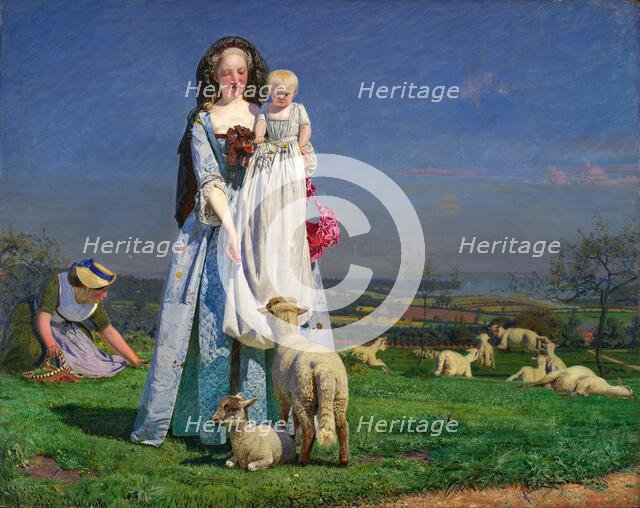 Pretty Baa-Lambs, 1850s. Creator: Ford Madox Brown.