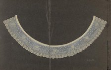 Embroidered Linen Collar, c. 1937. Creator: Edith Miller.