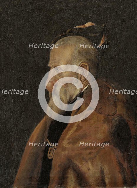 Old man with a growth on his nose, 1709. Creator: Erik Larsson Sparre.