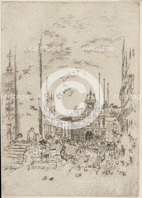 The Piazzetta, 1879-1880. Creator: James Abbott McNeill Whistler.
