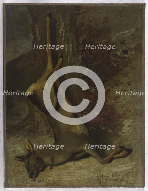 Le chevreuil, 1876. Creator: Gustave Courbet.