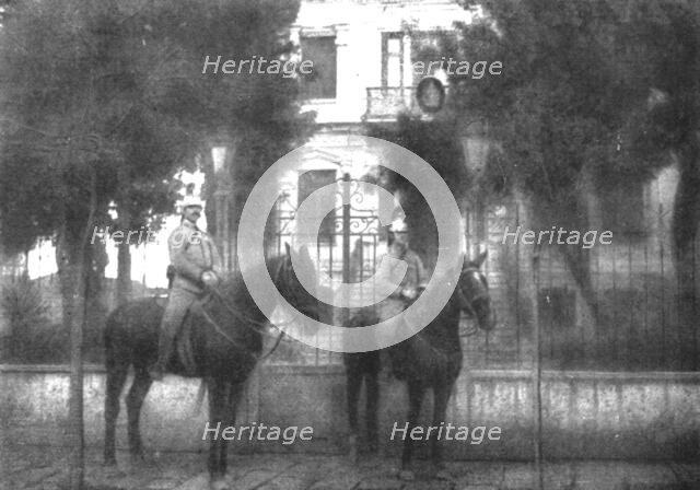 ''Le Consulat d'Autriche-Hongrie garde par les gendarmes francais.', 1916. Creator: Unknown.