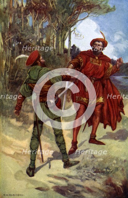 'Richard I and Robin Hood', 1925. Artist: Unknown