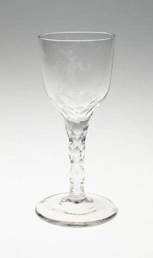 Wine Glass, Netherlands, c. 1775. Creator: Unknown.