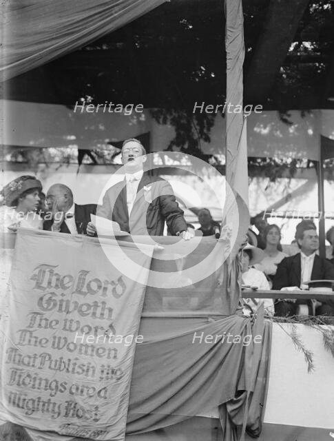 Woman Suffrage - Mayor of Hyattsville Address, 1913. Creator: Harris & Ewing.