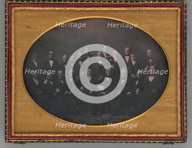 Untitled (Group Portrait of Men), 1852. Creator: John Adams Whipple.