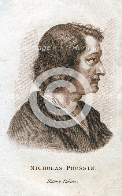 'Nicolas Poussin', French classical painter, c19th century. Artist: Unknown