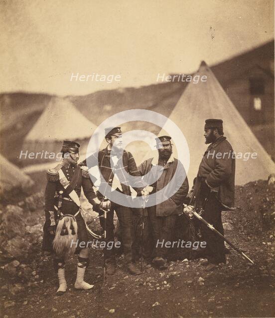 Officers of the 42nd Highlanders, 1855. Creator: Roger Fenton.