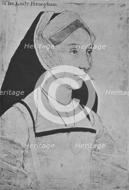 'Mary, Lady Heveningham', c1532-1543 (1945). Artist: Hans Holbein the Younger.