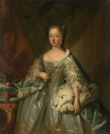 Portrait of Anne of Hanover, Princess Royal and Princess of Orange, Consort of Prince Will..., 1753. Creator: Johann Valentin Tischbein.