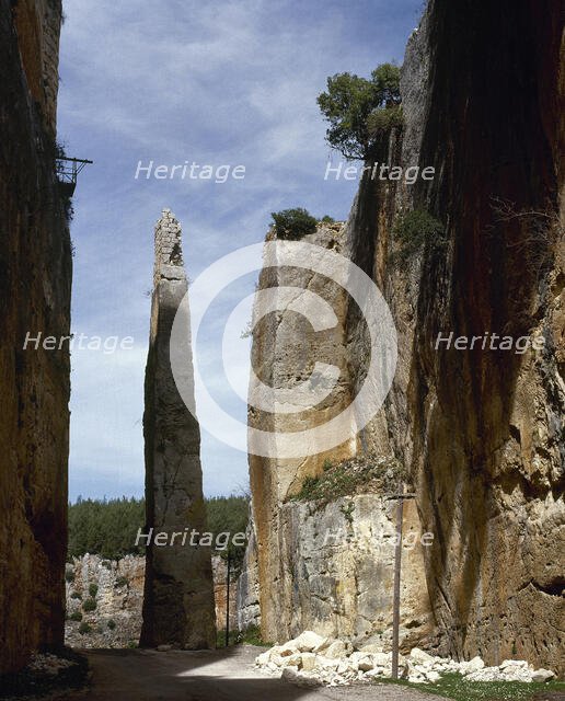 Citadel of Salah Ed-Din or Saladin Castle, near Al-Haffah, Syria, 2001. Creator: LTL.