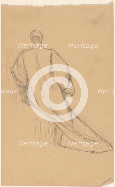 Study of a Figure from Behind, 1890/1897. Creator: Charles Sprague Pearce.