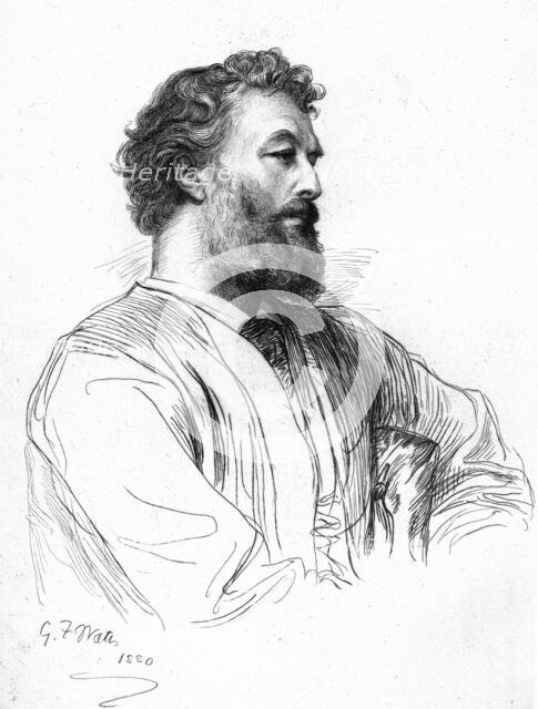 'Sir Frederick Leighton, P.R.A.', c1880-83. Creator: George Frederick Watts.