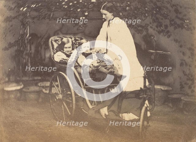 The Campbell Twins and Sunbeam, 1858-61. Creator: Unknown.