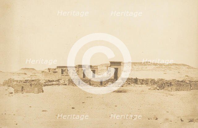 Vue générale du Temple et du Village de Déboude (Parembole), April 10, 1850. Creator: Maxime du Camp.