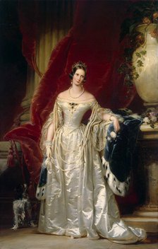 Portrait of Empress Alexandra Fyodorovna (Charlotte of Prussia), 1840. Creator: Robertson, Christina (1796-1854).