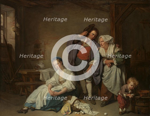 Broken Eggs, 1756. Creator: Jean-Baptiste Greuze.