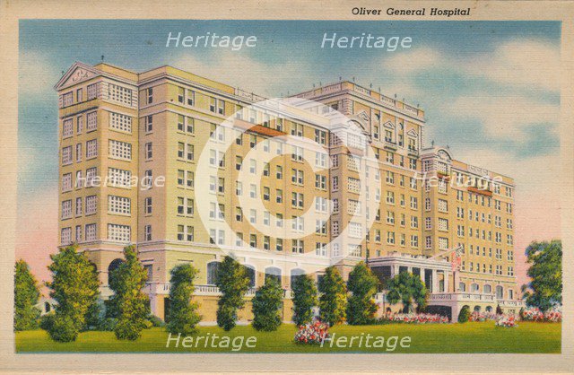 Oliver General Hospital, Augusta, Georgia, 1943. Artist: Unknown