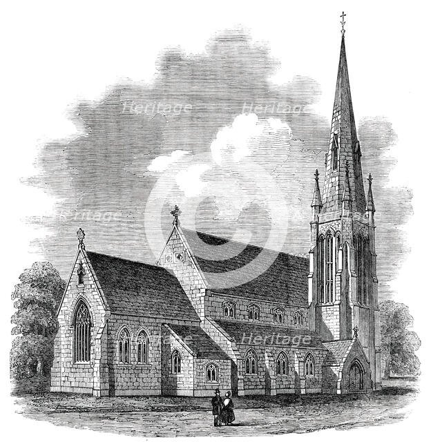 The Church of St. Stephen, Shepherd's Bush - Consecrated on Thursday, 1850. Creator: Unknown.