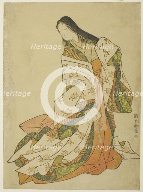 The Poetess Ono no Komachi, Edo period (1615-1868), 1767/68. Creator: Suzuki Harunobu.