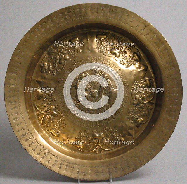 Basin, German, 15th century. Creator: Unknown.